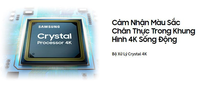 Smart Tivi Samsung 4K UHD 55 Inch UA55AU7000KXXV || bộ xử lý Crystal 4K