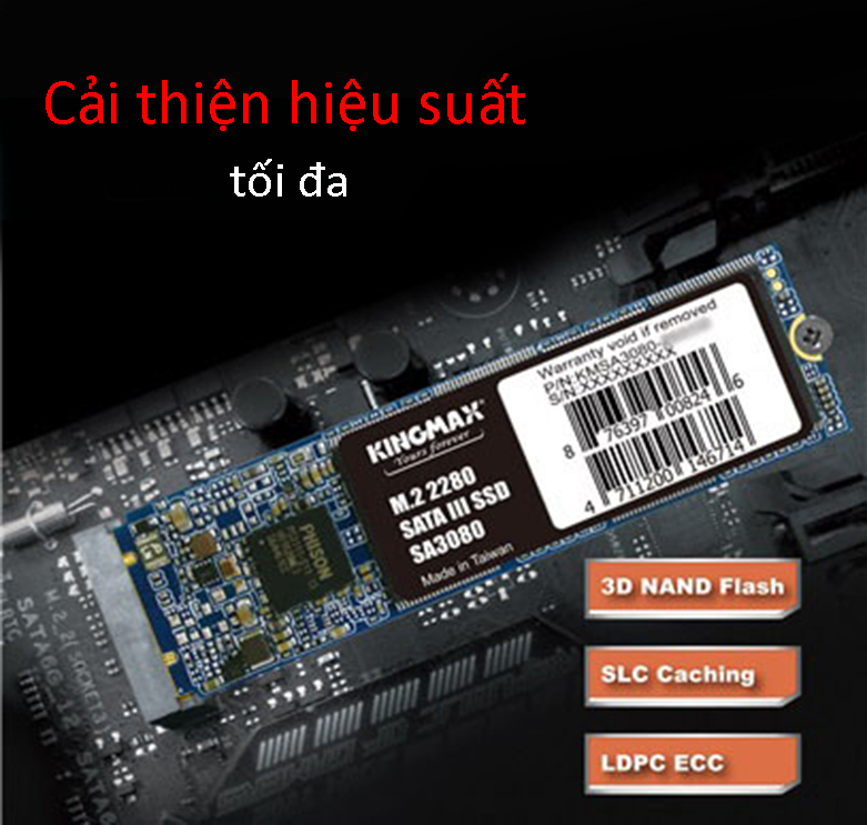 Ổ cứng SSD Kingmax SA3080 M.2 2280 512GB | Cải thiện hiệu suất tối đa