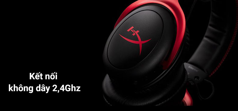 Tai nghe không dây HyperX Cloud II Wireless (Đỏ) | Kết nối không dây