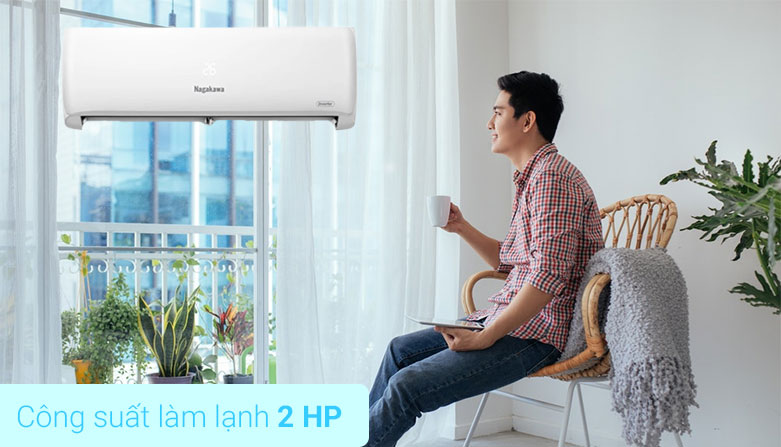 Máy lạnh Nagakawa Inverter 2 HP NIS-C18R2H08 | Công suất làm lạnh 2HP