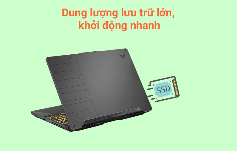 Máy tính xách tay/ Laptop Asus TUF Gaming FX506HCB-HN139T (i5-11400H) (Xám)| Dung lượng lưu trữ lớn