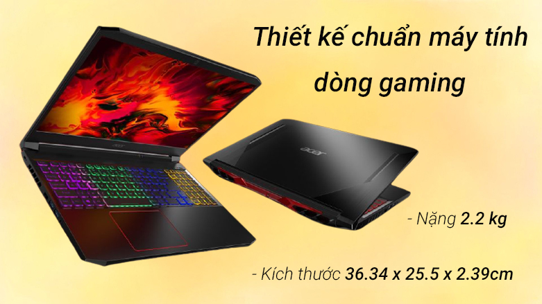 Laptop ACER Nitro 5 AN515-56-51N4 (NH.QBZSV.002) | Thiết kế chuẩn máy tính