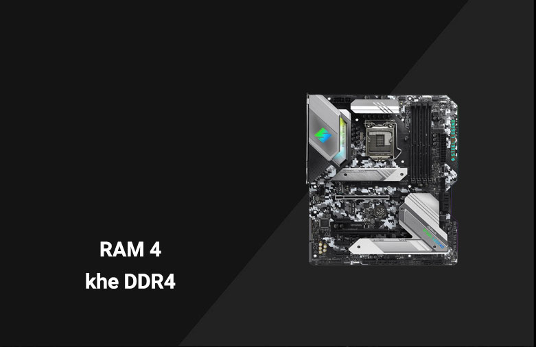 Mainboard Asrock Z490 Steel Legend | Bus RAM hỗ trợ có thấp nhất 2400MHz