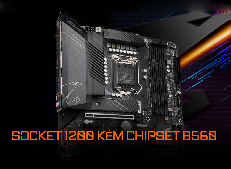 Mainboard Gigabyte B560M AORUS PRO |Socket 1200 kèm chipset b560