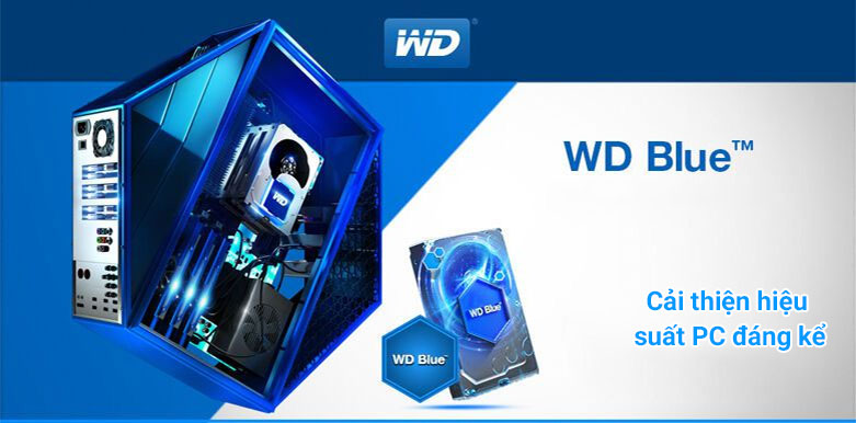 Ổ cứng HDD WD Blue 4TB SATA3 5400rpm (WD40EZAZ) | Vỏ ngoại bền bỉ cao cấp 