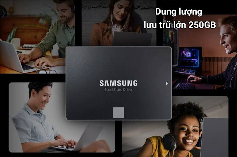 Ổ cứng SSD Samsung 870 EVO 250GB (MZ-77E250BW) | Dung lượng lưu trữ lớn 250 GB