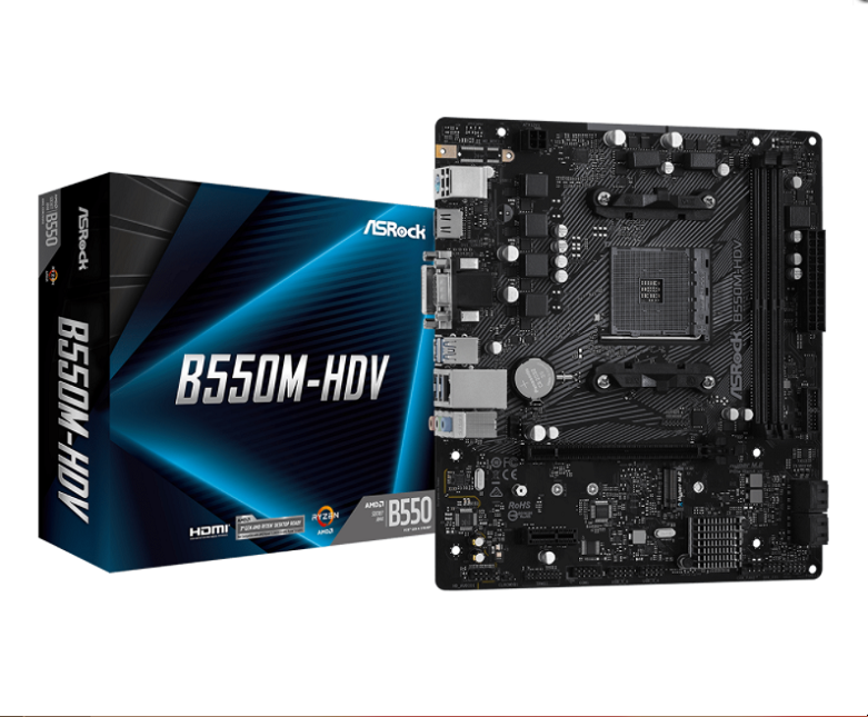 Mainboard Asrock B550M-HDV (90-MXBDJ0-A0UAYZ) | 