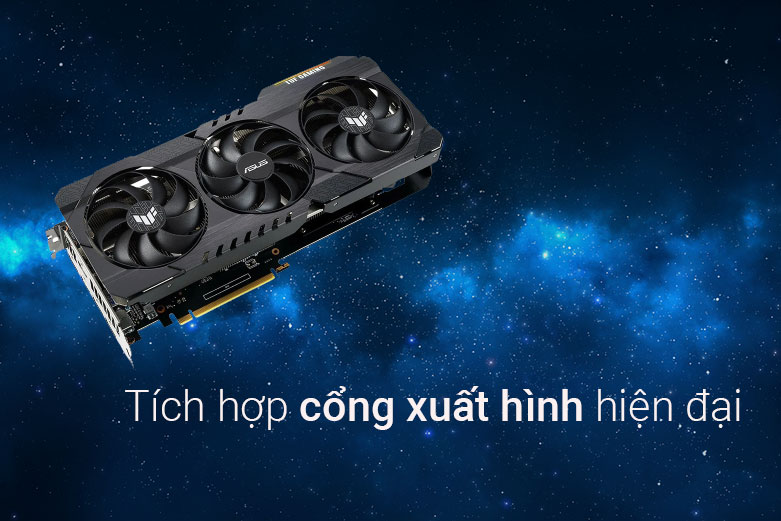 Card màn hình/ VGA ASUS TUF Gaming GeForce RTX™ 3060 Ti V2 OC Edition 8GB GDDR6 ( TUF-RTX3060TI-O8G-V2-GAMING) | Thiết kế vẻ ngoài mới mẻ