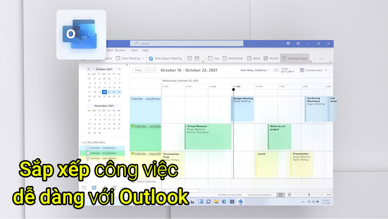 Phần mềm Microsoft 365 Family English APAC EM Subscr 1YR Medialess P8 (6GQ-01555)| Sắp xếp công việc dễ dàng với Outlook