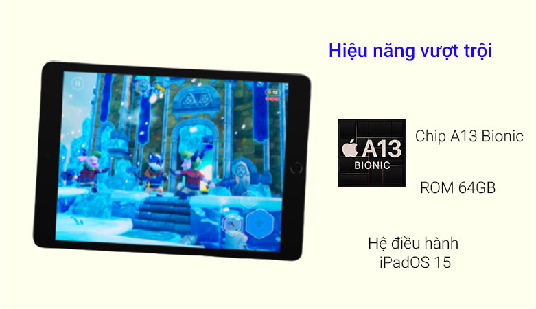 Máy tính bảng Apple Ipad Gen 9th (2021) 10.2inch Wifi 64GB | Hiệu năng vượt trội