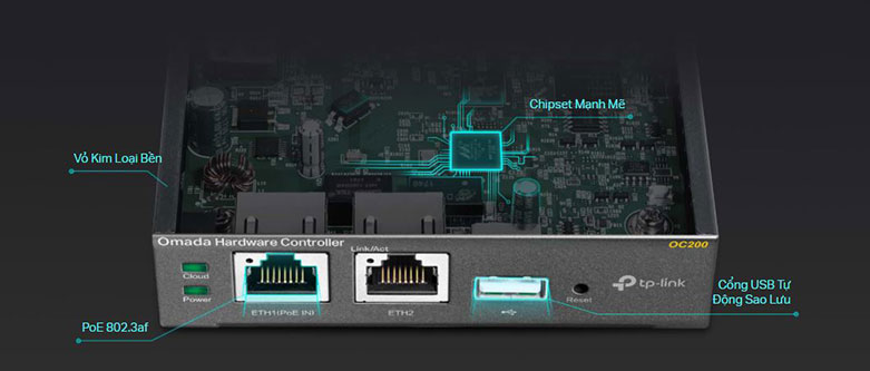 Omada Cloud Controller TP-Link OC200 | Thiết kế gọn gàng hiện đại 