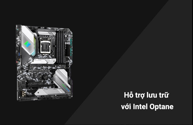 Mainboard Asrock Z490 Steel Legend | Hỗ trợ lưu trữ với Intel Optane