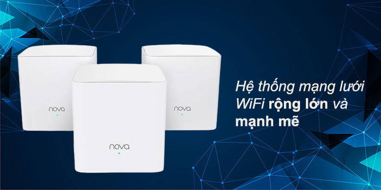 Hệ thống WiFi Mesh Tenda MW5C 3 pack | Chính hãng | Phong Vũ