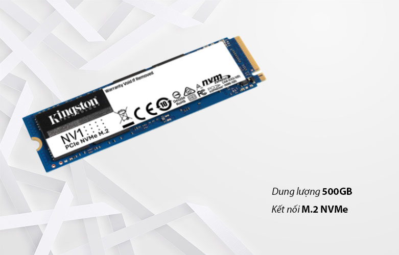 Ổ cứng gắn trong/ SSD Kingston 500GB M.2 2280 NV1 (SNVS/500G) | Dung lượng 500GB