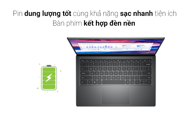 Laptop Dell Vostro 5410 (V4I5214W1) | Pin sử dụng tốt