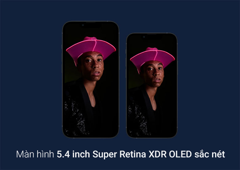 Điện Thoại Di Động iPhone 13 mini 256GB Midnight | Màn hình sắc nét