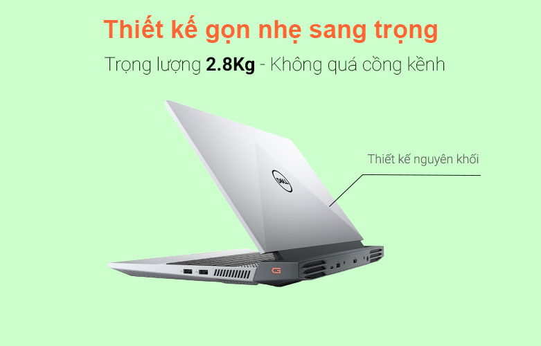 Máy tính xách tay/ Laptop Dell Gaming G15 5515 | Dung lượng pin 3 cell 56Wh