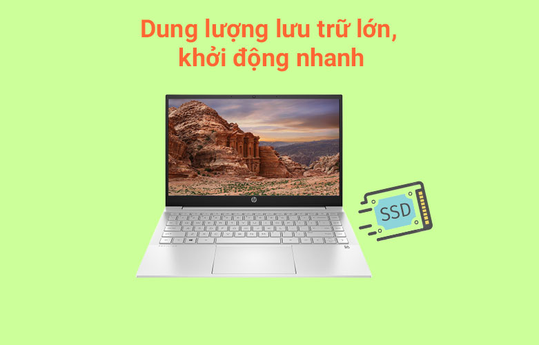 Laptop HP Pavilion 14-dv0520TU (46L92PA) (i3-1125G4) (Bạc)| Sử dụng văn phòng, đồ họa mượt