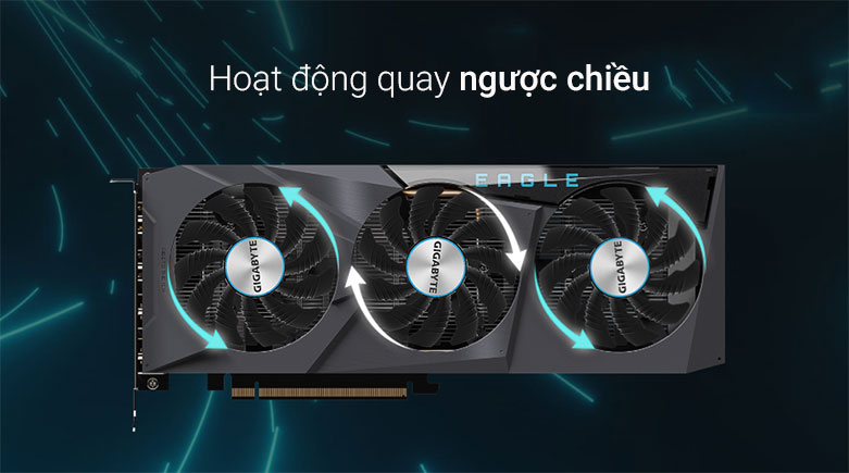 Card màn hình/ VGA Gigabyte Radeon RX 6600 EAGLE 8G | Bảng mạch điện thiết kế tỉ mỉ