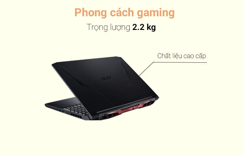 Laptop Acer Nitro 5 AN515-57-71VV (NH.QENSV.005)| Phong cách gaming