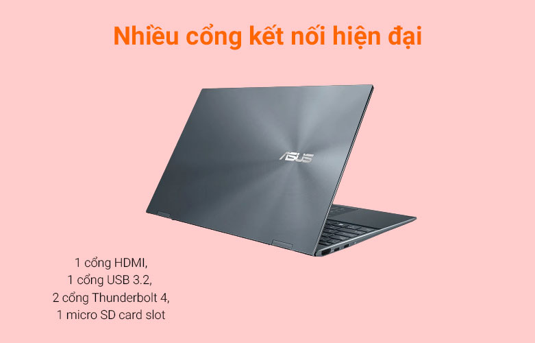 Máy tính xách tay/ Laptop Asus UX325EA-KG538W (i5-1135G7) (Xám) | Dung lượng luu trữ lớn