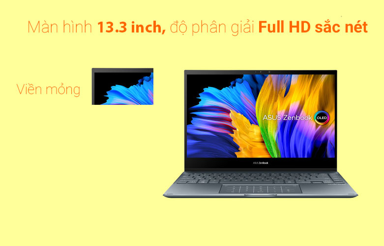 Máy tính xách tay/ Laptop Asus UX363EA-HP726W (i5-1135G7) (Xám) | Thiết kế gọn nhẹ