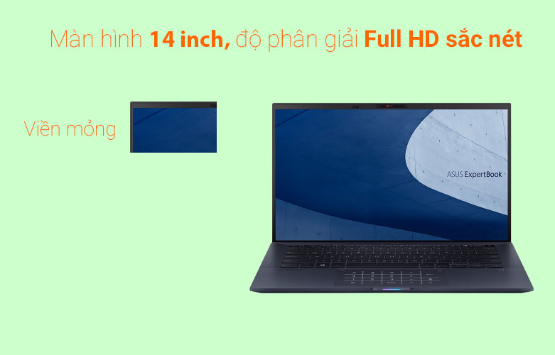 Máy tính xách tay/ Laptop Asus B9400CEA-KC0773T (i5-1135G7) (Đen) | Thiết kế gọn nhẹ