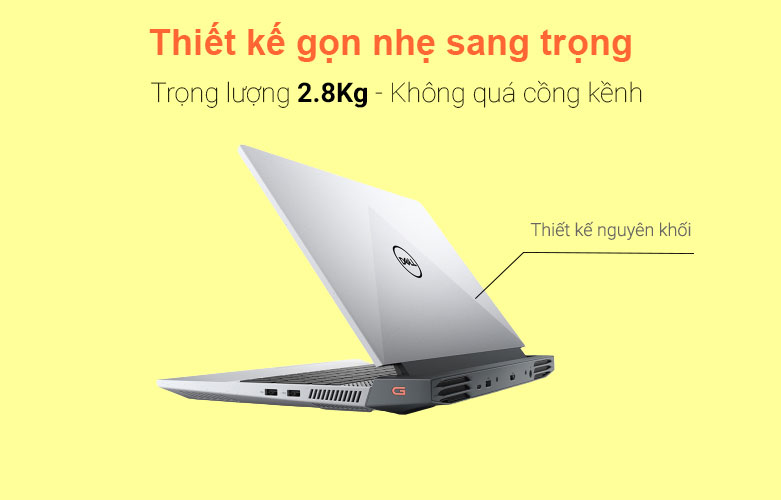 Máy tính xách tay/ Laptop Dell Gaming G15 5515 (5515-70266675) (AMD Ryzen 7 5800H) (Xám) | Dung lượng pin 3 cell