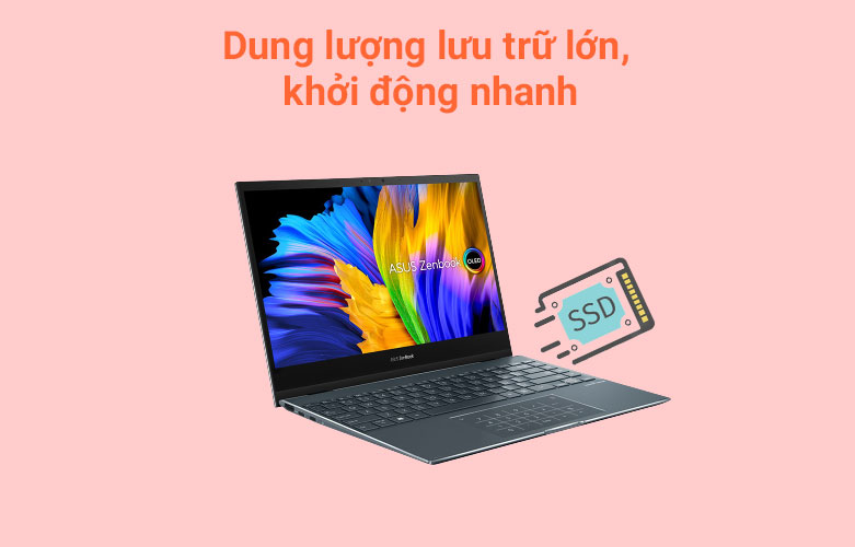 Máy tính xách tay/ Laptop Asus UX325EA-KG538W (i5-1135G7) (Xám) | Sử dụng văn phòng
