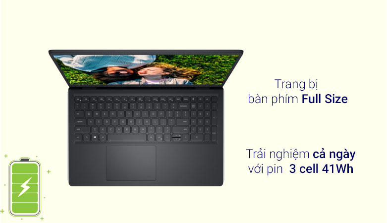 Máy tính xách tay/ Laptop Dell Inspiron 15 3511 | Trang bị bàn phím fullsize