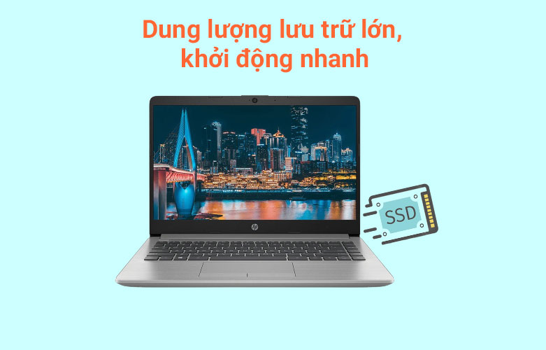 Máy tính xách tay/ Laptop HP 240 G8 (518V6PA) (i5-1135G7) (Bạc)| Sử dụng văn phòng, đồ họa mượt