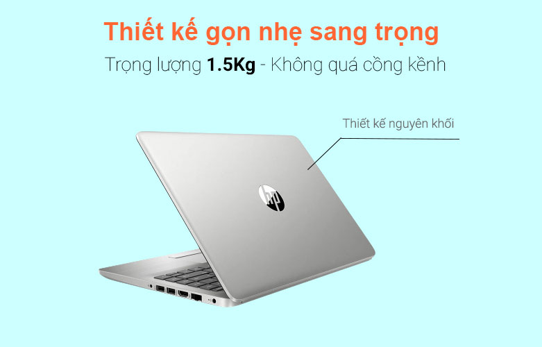 Máy tính xách tay/ Laptop HP 240 G8 (518V6PA) (i5-1135G7) (Bạc) | Dung lượng pin khủng