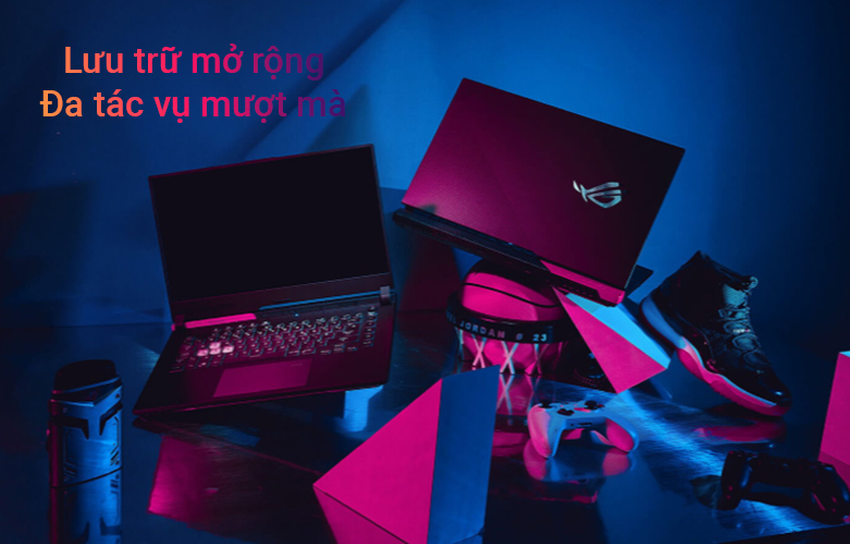 Máy tính xách tay/ Laptop Asus ROG Strix G513IH-HN015T (AMD Ryzen 7 4800H) (Xám) | Lưu trữ mở rộng 