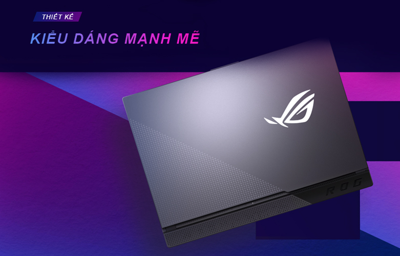 Máy tính xách tay/ Laptop Asus ROG Strix G513IH-HN015T (AMD Ryzen 7 4800H) (Xám) | Kiểu dáng mạnh mẽ