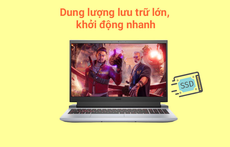 Máy tính xách tay/ Laptop Dell Gaming G15 5515 (5515-70266675) (AMD Ryzen 7 5800H) (Xám) | Đồ họa mượt mà