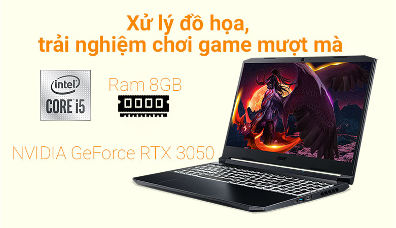 Laptop Nitro 5 Eagle AN515-57-54MV | Hiệu năng mạnh mẽ