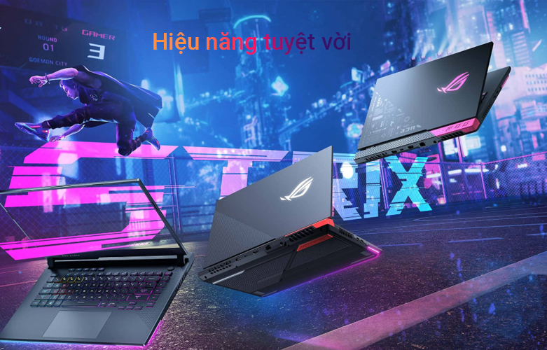 Máy tính xách tay/ Laptop Asus ROG Strix G513IH-HN015T (AMD Ryzen 7 4800H) (Xám) | Hiệu năng tuyệt vời