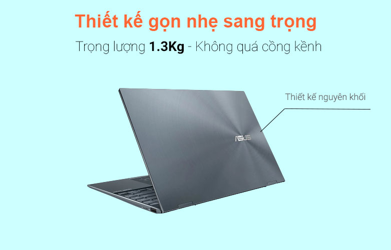 Máy tính xách tay/ Laptop Asus UX363EA-HP532T (i5-1135G7) (Xám) | Dung lương pin 4 cell 67Wh