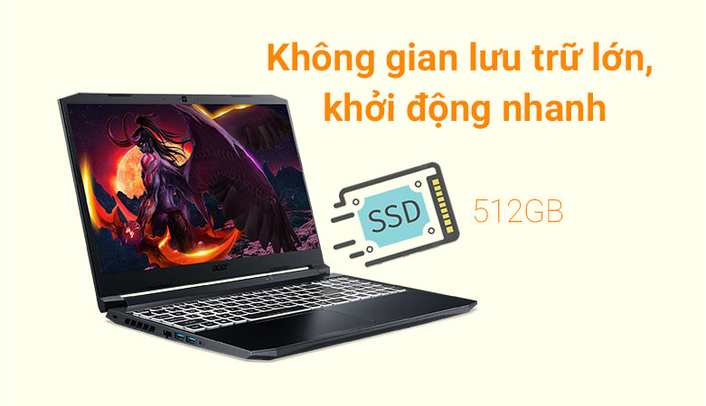 Laptop Nitro 5 Eagle AN515-57-54MV | Ổ cứng 512Gb