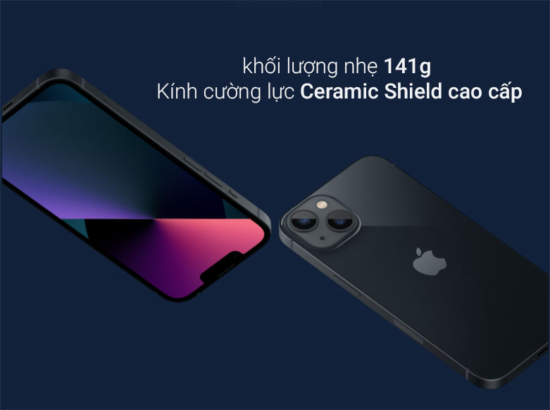 Điện Thoại Di Động iPhone 13 mini 256GB Midnight | Khối lượng nhẹ 141g