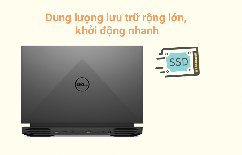 Máy tính xách tay/ Laptop Dell Gaming G15 5511 (5511-P105F006AGR) (i7-11800H) (Xám) | Đa dạng cổng kết nối