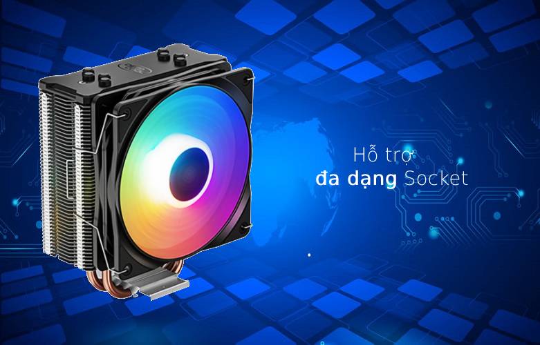 Quạt CPU Deepcool Gammaxx 400 XT | Khối lượng nhẹ nhàng 723g