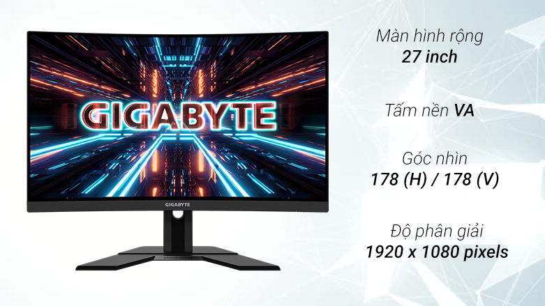 Màn hình LCD 27'' GIGABYTE G27FCA-EK| Màn hình rộng