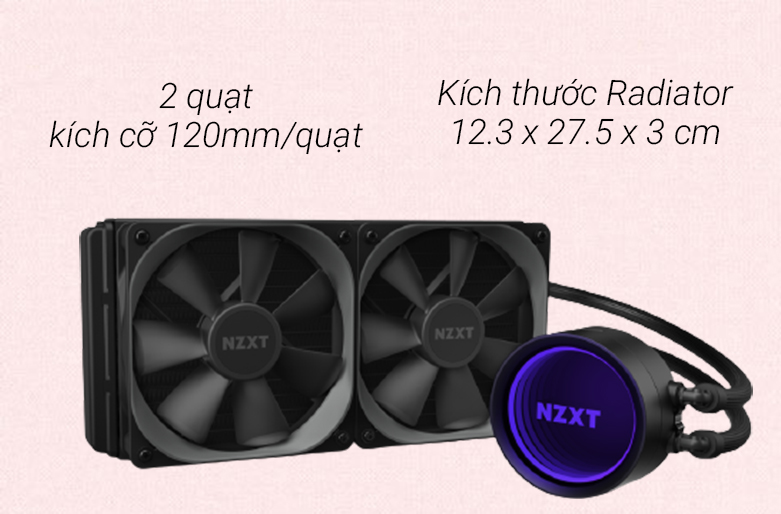 NZXT Kraken X53 | hiệu quả làm mát vượt trội