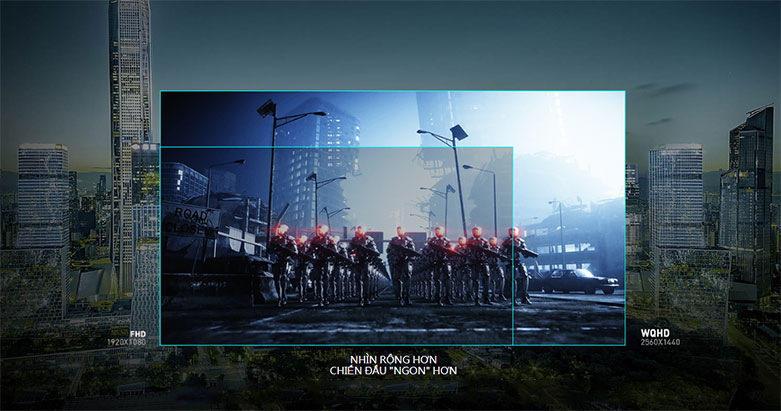 Màn hình LCD MSI 27'' Optix G27CQ4 ( 2560 x 1440,VA, 165Hz, 1ms) | Tấm nền VA hiện đại