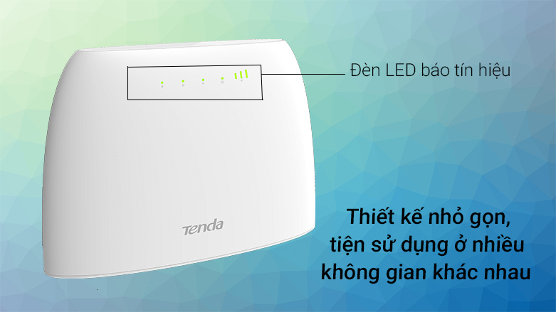 thiết bị phát wifi 4G Tenda 4G03 | Đèn led báo tín hiệu