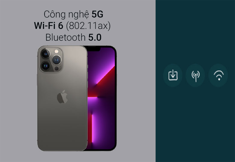 Điện Thoại Di Động iPhone 13 Pro Max 128GB Graphite | Hệ thống camera ấn tượng