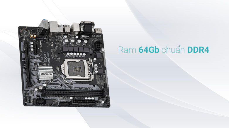 Bo mạch chính/ Mainboard Asrock H510M-HDV (90-MXBG20-A0UAYZ) | Khe PCL hiện đại