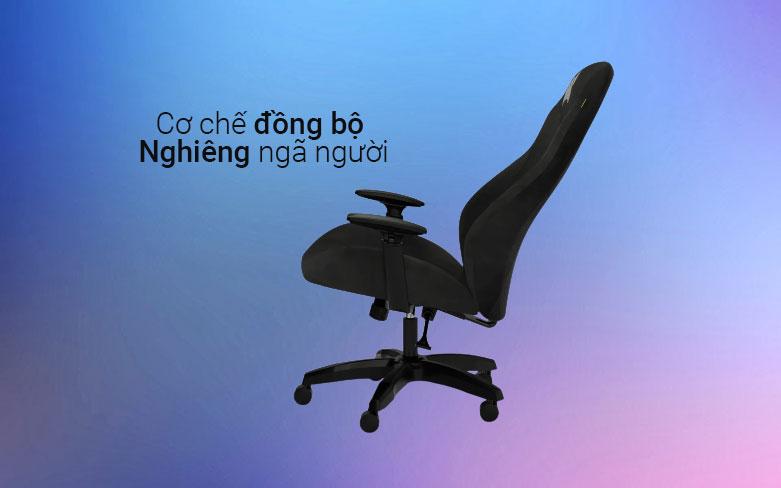 Ghế gaming Corsair TC60 Fabric Black | Cơ chế nghiêng người