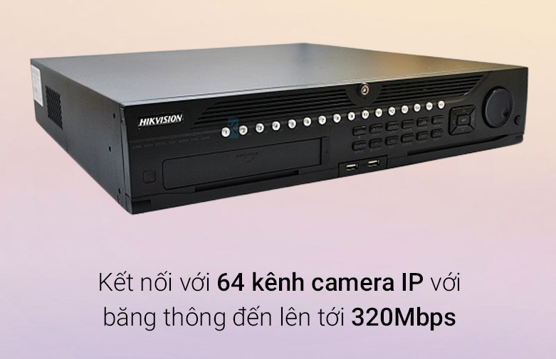 Đầu ghi Hikvision DS-9664NI-I8 | Hỗ trợ ổ cứng 10TB